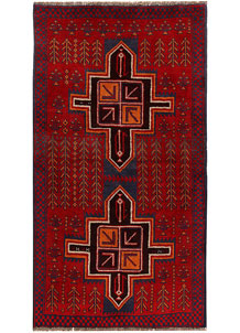 Firebrick Baluchi 3' 5 x 6' 4 - No. 62421