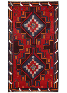 Firebrick Baluchi 3' 7 x 6' 4 - No. 62454
