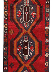 Firebrick Baluchi 2' 10 x 9' 5 - No. 62650