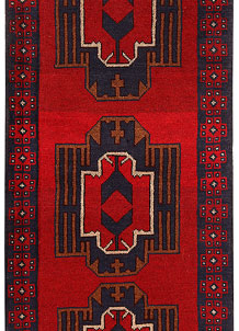 Firebrick Baluchi 2' 6 x 6' 9 - No. 62755