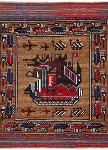 Saddle Brown Pictorial 4' 7 x 6' 3 - No. 62775