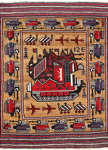 Peru Pictorial 4' 3 x 5' 10 - No. 62776