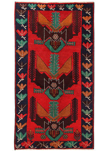 Firebrick Baluchi 3' 6 x 6' 3 - No. 62804