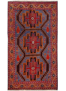 Light Slate Grey Baluchi 3' 8 x 6' 3 - No. 62811