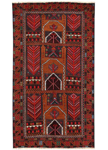 Slate Grey Baluchi 3' 6 x 6' 3 - No. 62814