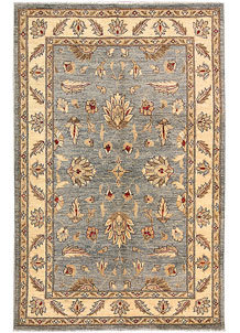 Light Slate Grey Oushak 4' x 6' - No. 62834