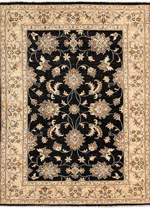 Black Oushak 4' 11 x 6' 6 - No. 62847