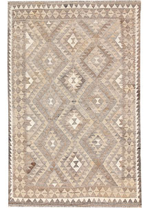 Tan Kilim 4' 3 x 6' 7 - No. 62908