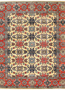 Firebrick Kazak 8' 2 x 9' 7 - No. 63049