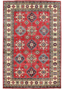 Firebrick Kazak 6' 7 x 9' 8 - No. 63090