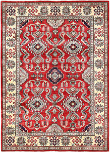 Firebrick Kazak 4' 11 x 6' 11 - No. 63098