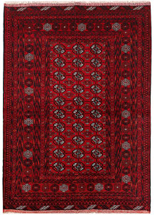 Dark Red Bokhara 4' x 5' 8 - No. 63291
