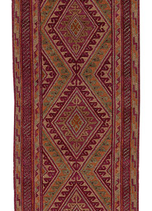 Multi Colored Mashwani 2' 7 x 12' 8 - No. 63311