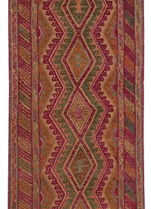 Multi Colored Mashwani 2' 11 x 11' 9 - SKU 63314