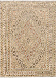 Multi Colored Mashwani 4' 11 x 6' 5 - No. 63403