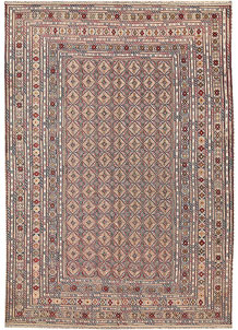 Multi Colored Mashwani 6' 6 x 9' 2 - No. 63407
