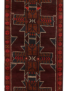 Saddle Brown Baluchi 2' 6 x 7' 11 - No. 63426