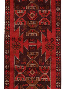 Dark Red Baluchi 2' 4 x 7' 10 - No. 63429