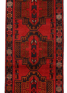 Dark Red Baluchi 2' 8 x 8' 2 - No. 63434
