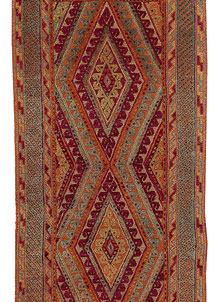 Multi Colored Mashwani 2' 9 x 12' 2 - No. 63501