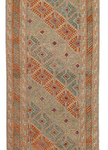 Multi Colored Mashwani 2' 5 x 12' - No. 63586