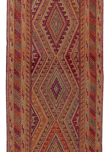 Multi Colored Mashwani 2' 9 x 12' 10 - No. 63589