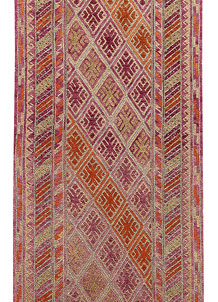 Multi Colored Mashwani 2' 4 x 12' 9 - No. 63598