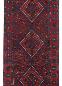 Dark Red Mashwani 2' 2 x 8' - No. 63659