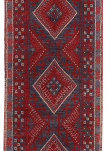 Dark Red Mashwani 1' 11 x 7' 10 - No. 63666