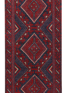 Dark Red Mashwani 2' 1 x 7' 3 - No. 63724