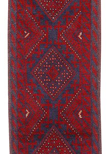 Dark Red Mashwani 2' x 8' - No. 63735