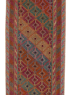 Multi Colored Mashwani 2' 9 x 12' 8 - No. 63742
