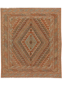 Multi Colored Mashwani 3' 7 x 4' 2 - No. 63812