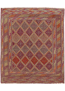 Multi Colored Mashwani 3' 10 x 4' 6 - No. 63824