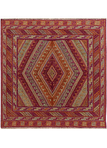Multi Colored Mashwani 3' 11 x 3' 11 - No. 63827