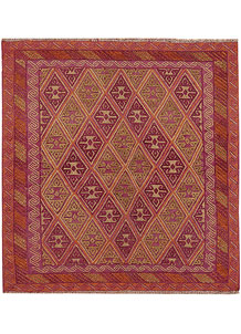 Multi Colored Mashwani 4' 1 x 4' 5 - No. 63835