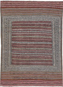 Multi Colored Maliki 4' 6 x 6' 4 - No. 63905