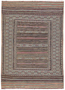 Multi Colored Maliki 4' 6 x 6' 5 - No. 63954