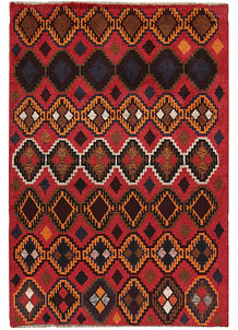 Firebrick Baluchi 4' 1 x 5' 10 - No. 63962