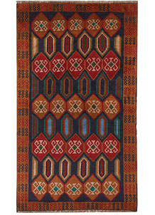 Dark Blue Baluchi 3' 7 x 6' 4 - No. 64012