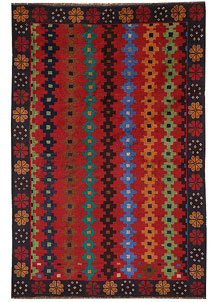 Firebrick Baluchi 4' 2 x 6' 2 - No. 64013