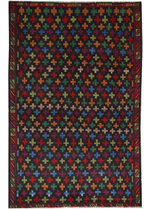 Black Baluchi 4' 3 x 6' 5 - No. 64014