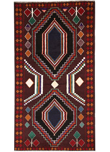 Brown Baluchi 3' 6 x 6' 5 - SKU 64028