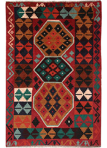 Firebrick Baluchi 3' 11 x 5' 8 - No. 64033