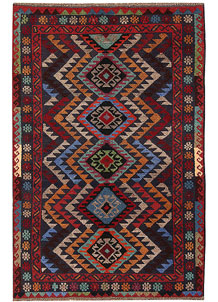 Multi Colored Baluchi 3' 10 x 5' 11 - No. 64050