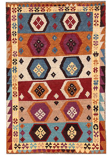 Multi Colored Baluchi 3' 10 x 5' 4 - SKU 64084