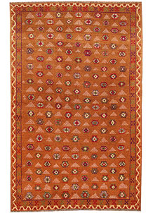 Dark Orange Baluchi 3' 10 x 6' 3 - No. 64110
