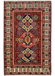 Firebrick Baluchi 4' x 6' 3 - No. 64130