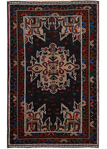 Dark Blue Baluchi 3' 7 x 5' 6 - No. 64146