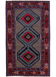 Multi Colored Baluchi 3' 9 x 6' 7 - No. 64157